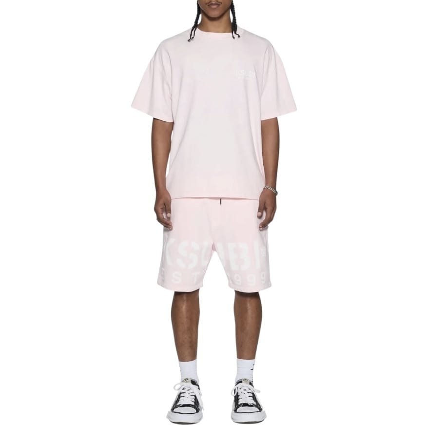 Ksubi State Trak Shorts (Quartz Fade Pink) MPF26WA026