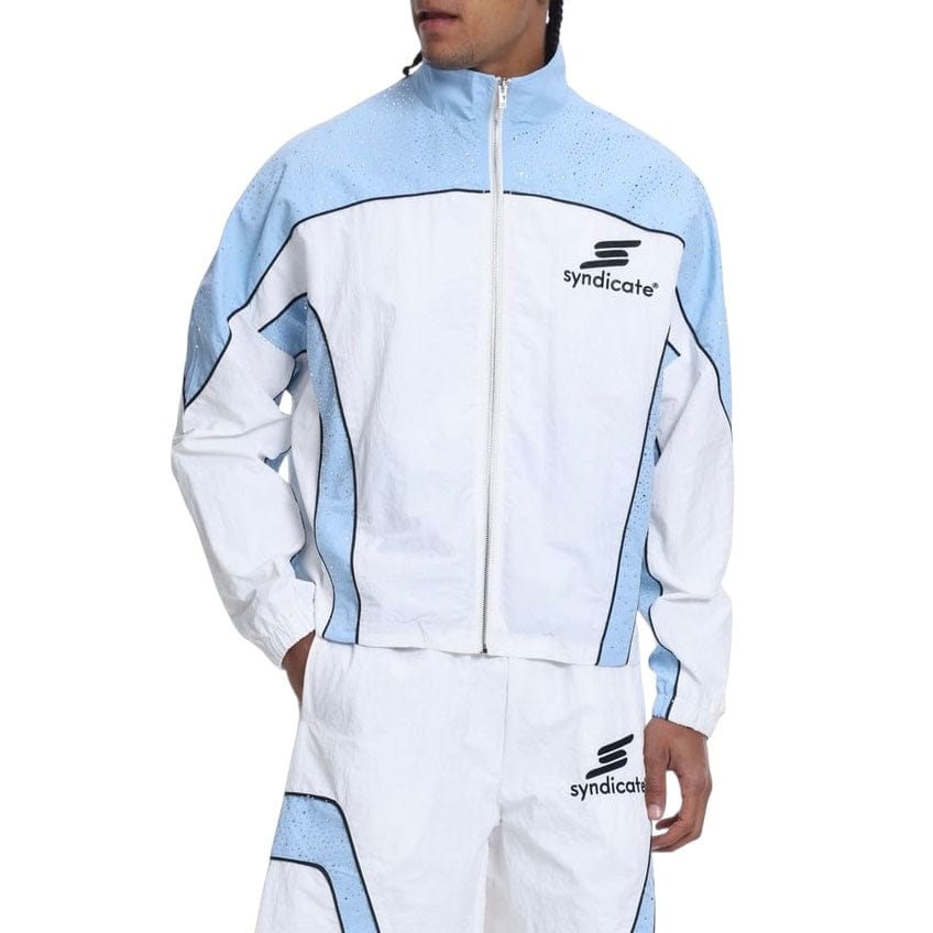 The Syndicate Nylon Track Jacket & Short Set (Baby Blue)