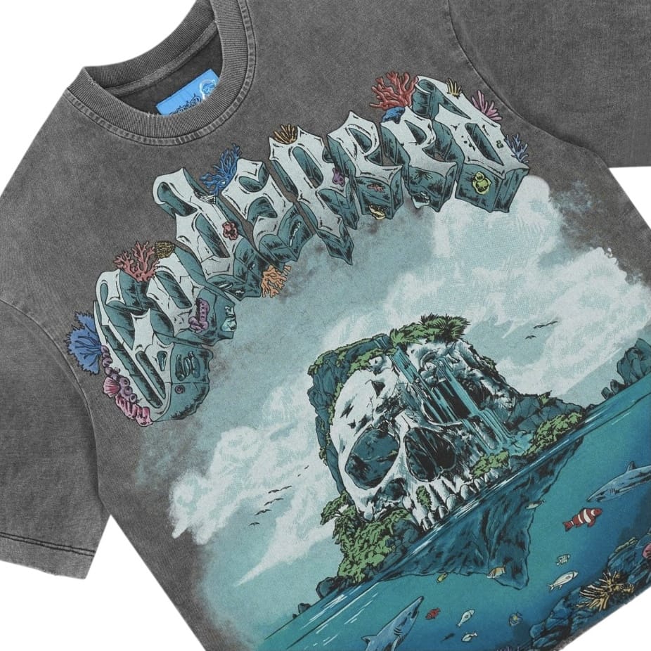 Godspeed Island II Tee (Grey Wash)
