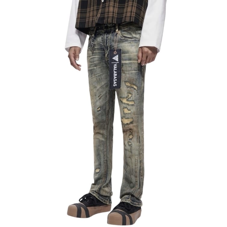 Valabasas Static Stacked Denim Jean (Vintage Wash) VLBS-VJ3-1083