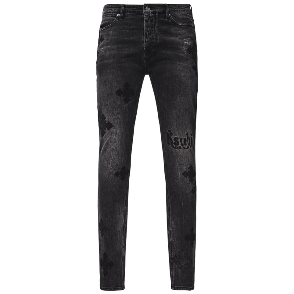 Ksubi Van Winkle Blakk Metal Paise Denim Jean (Black) MPF26DJ010