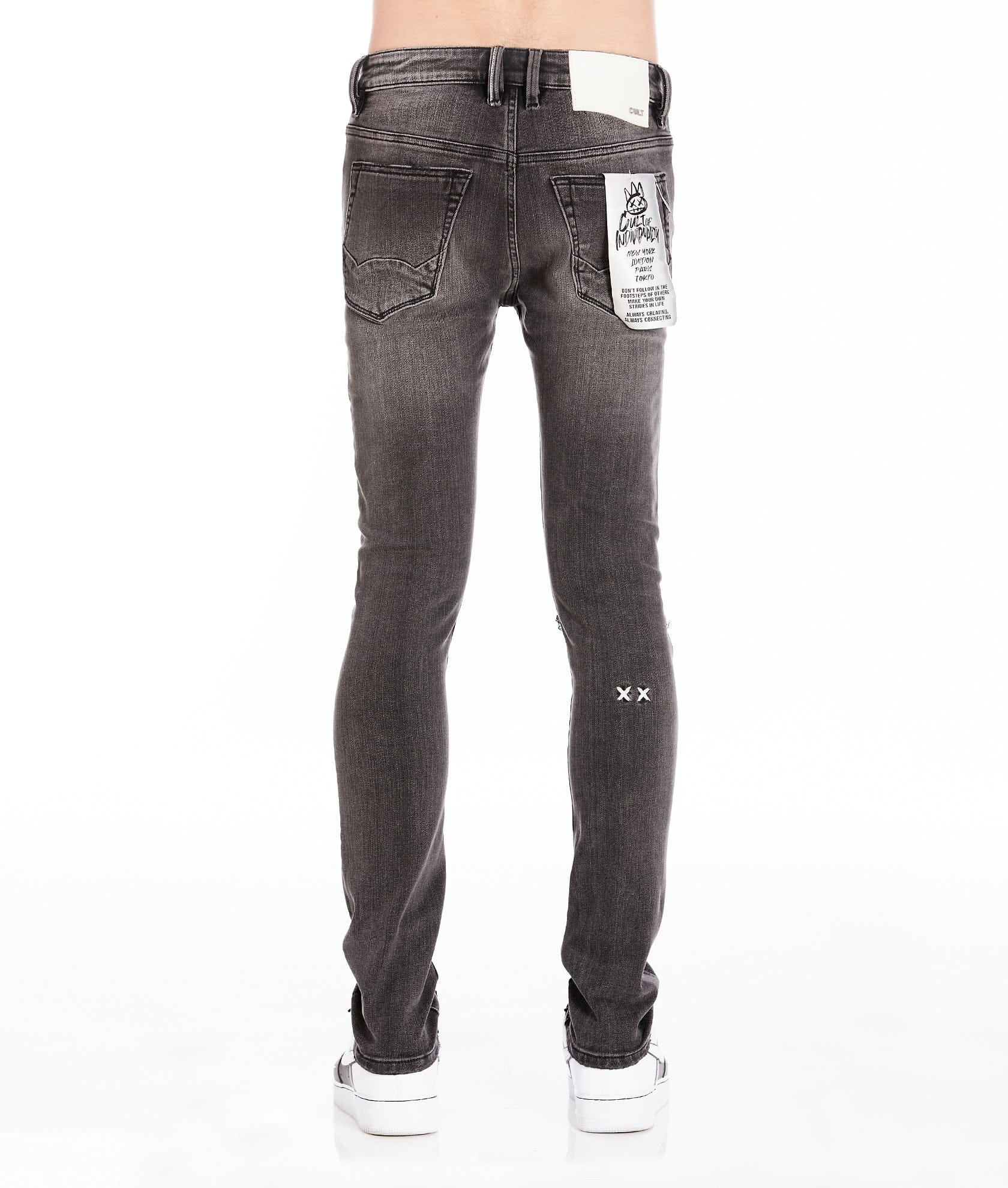 PUNK SUPER SKINNY IN FLINT BLACK JEANS