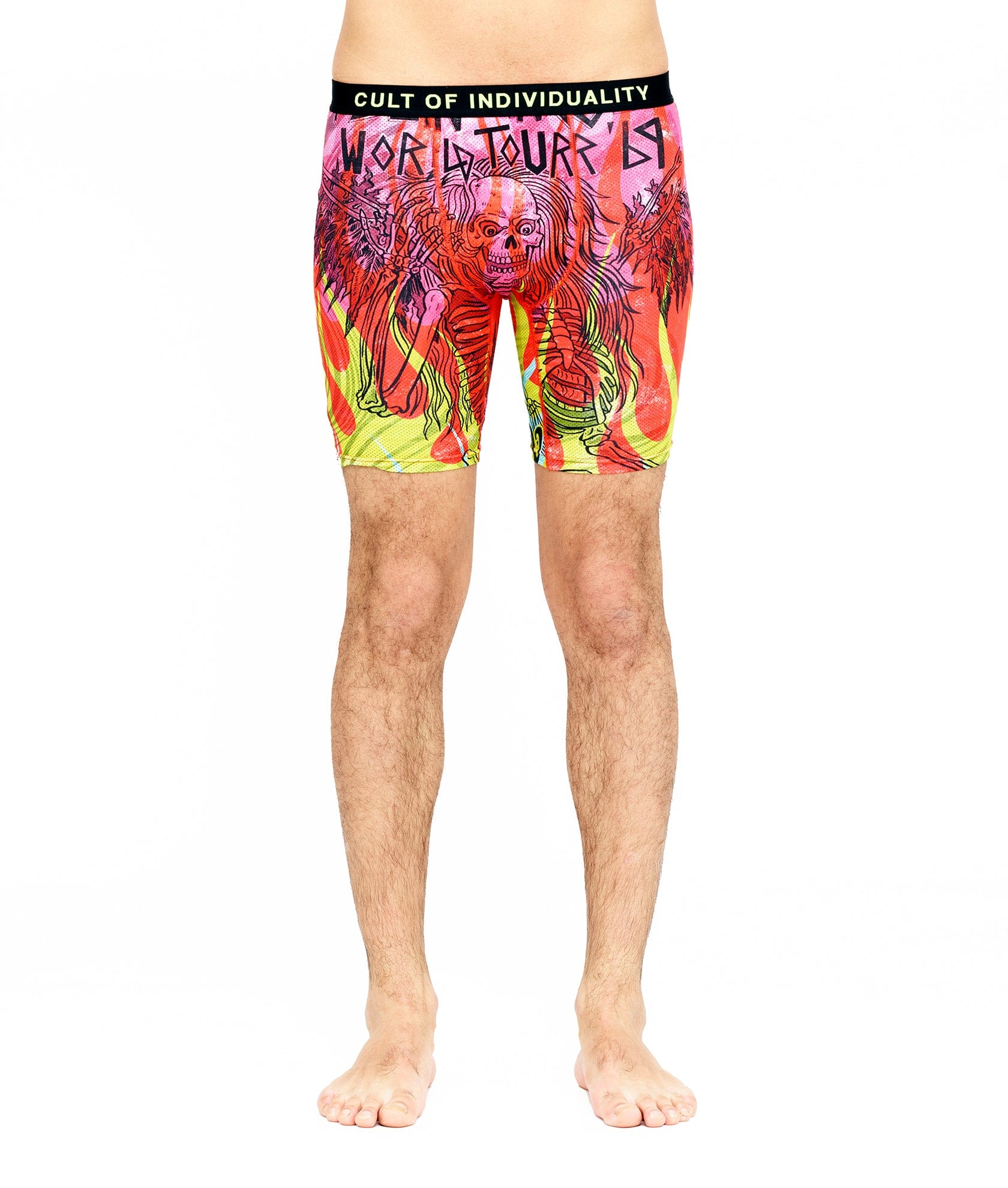 CULT BRIEFS 2 PACK "FALLEN ANGELS" PRINT/SAFTEY GREEN SOLID
