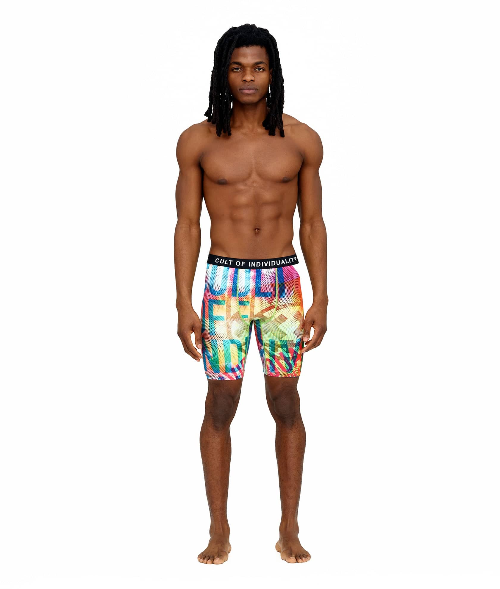CULT BRIEFS 2 PACK "PARADISE" PRINT/SURF BLUE SOLID