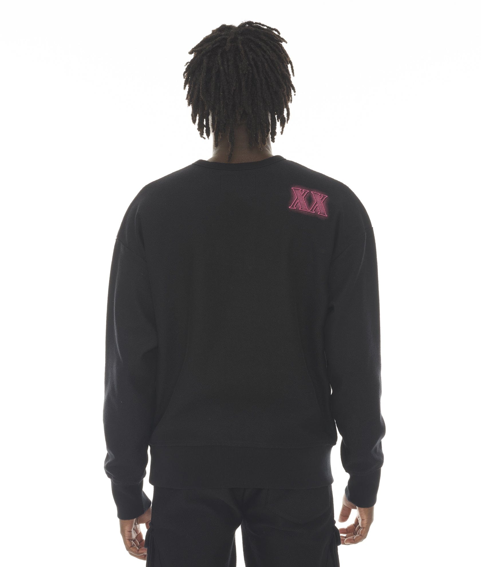 Crew Neck Fleece In Black
