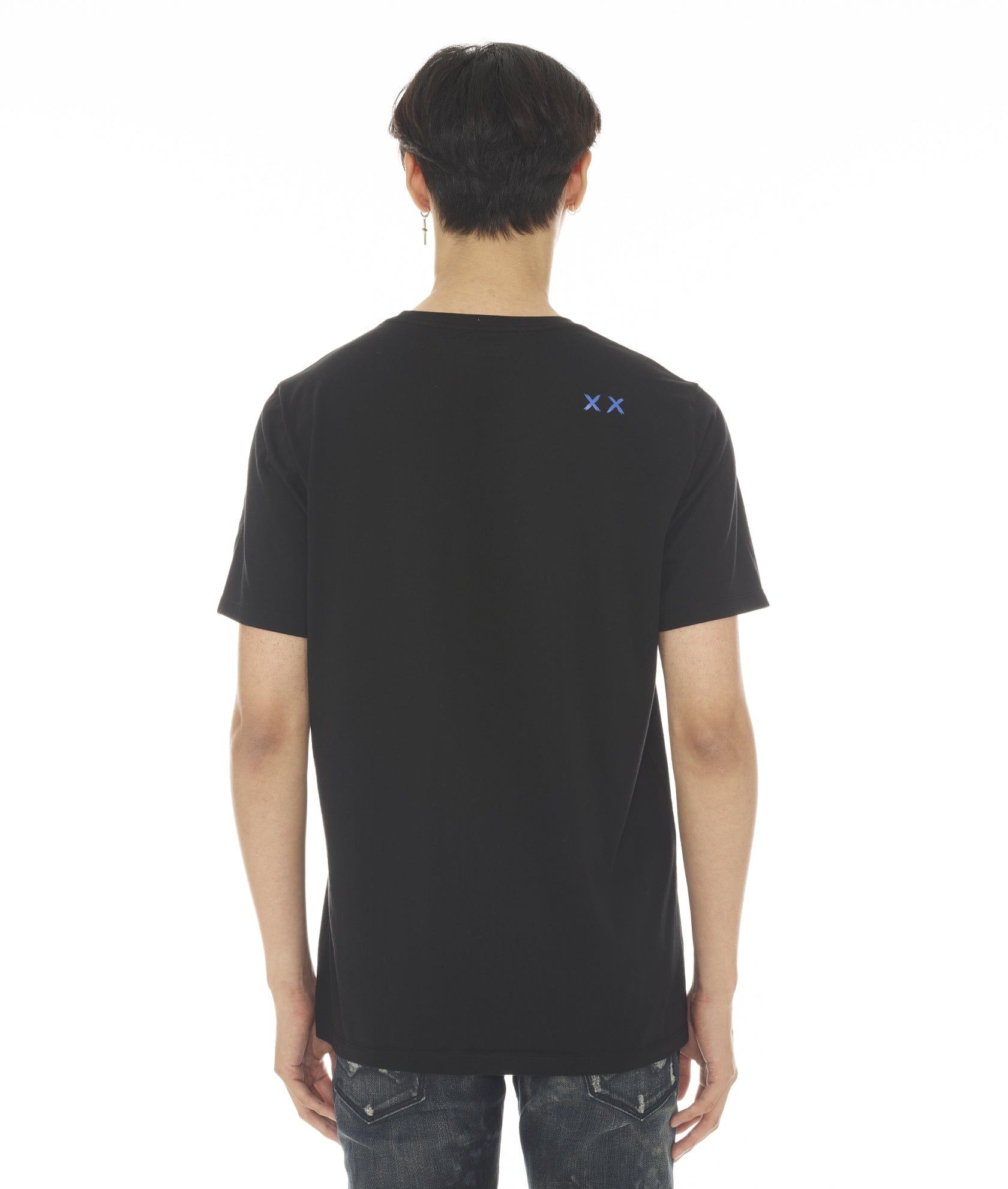 SHORT SLEEVE CREW NECK TEE "LOCAL DEALER" IN BLACK