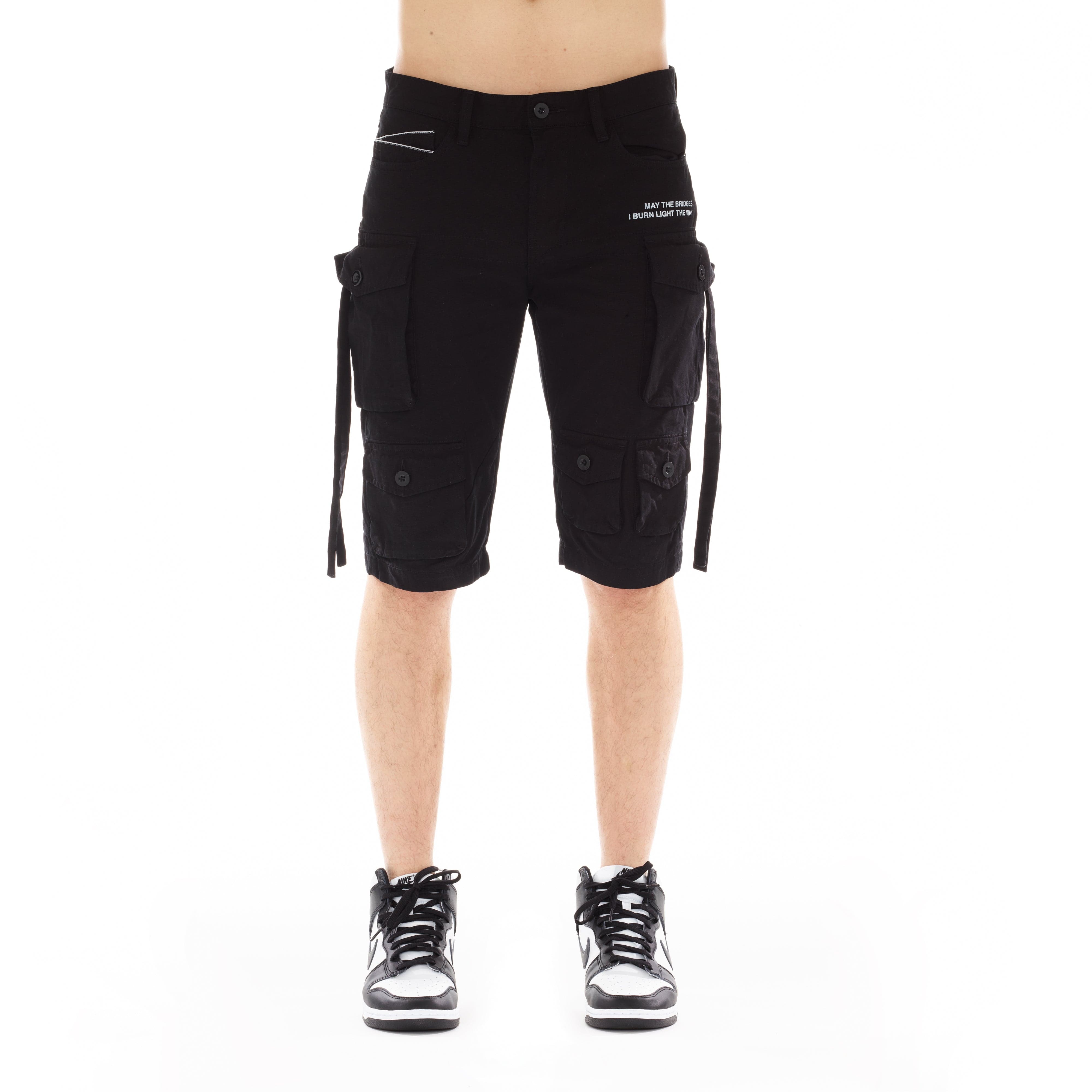 CARGO SHORTS IN VINTAGE BLACK