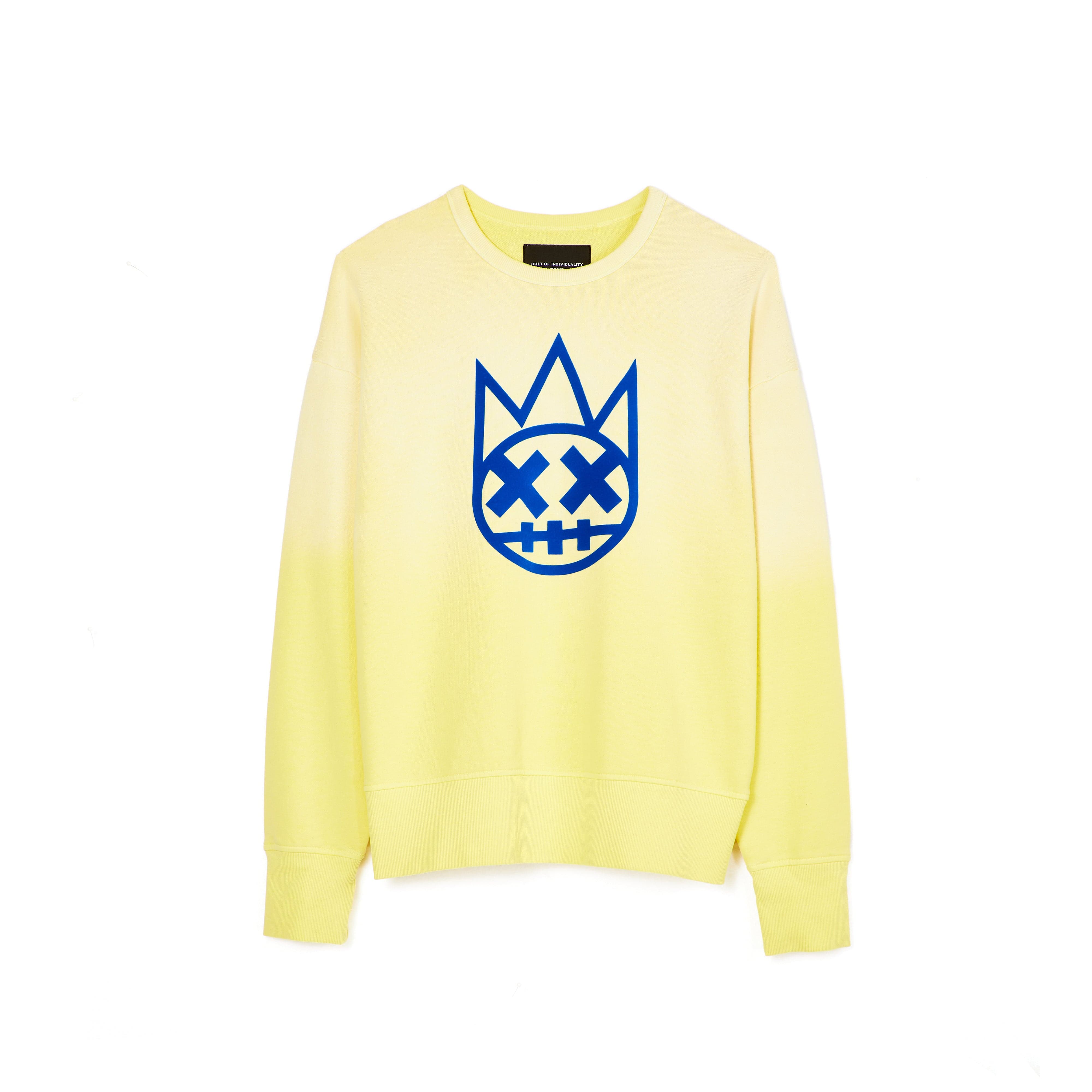 Core Crew Neck Fleece In Vintage Yellow