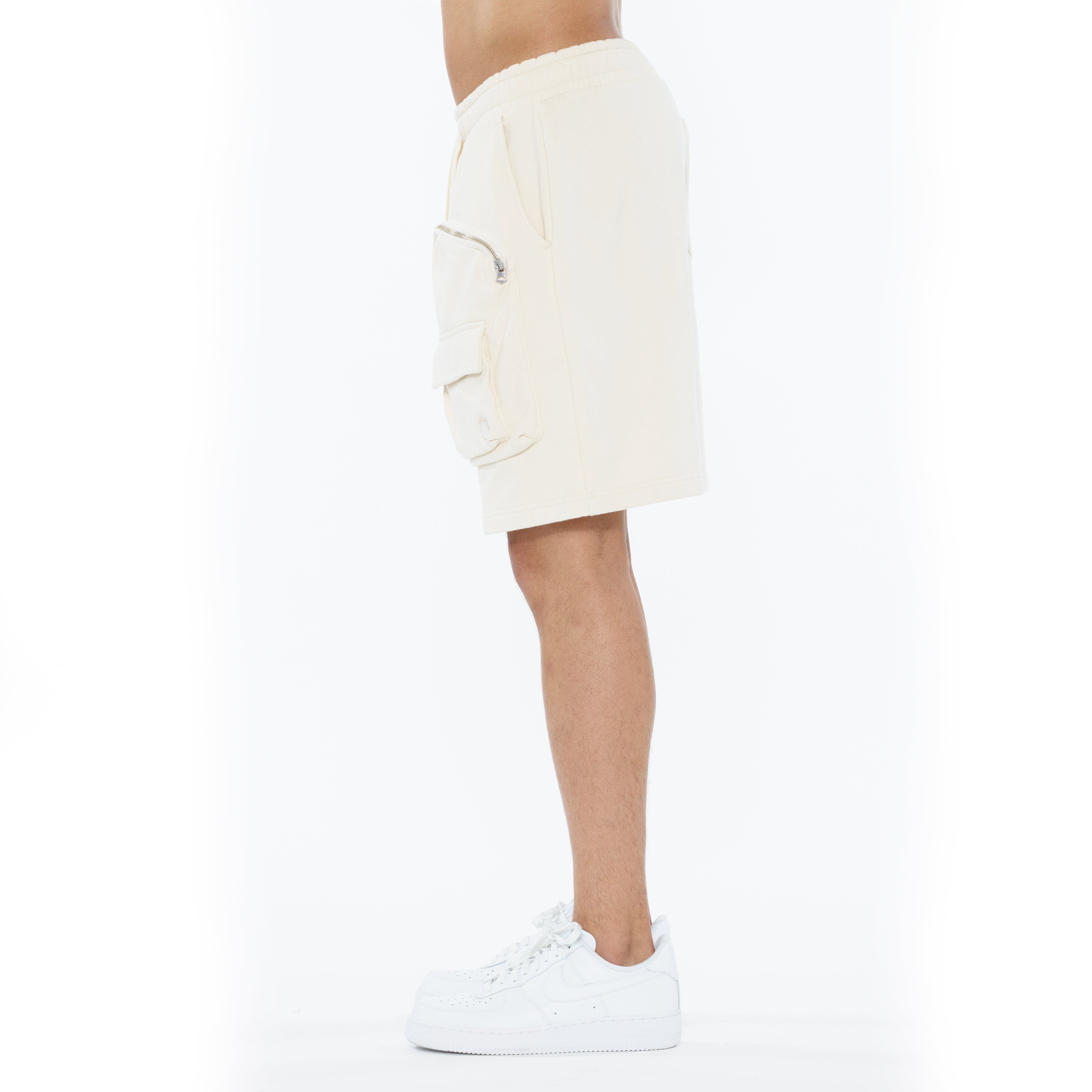 Cult's Cargo Shorts in Winter White