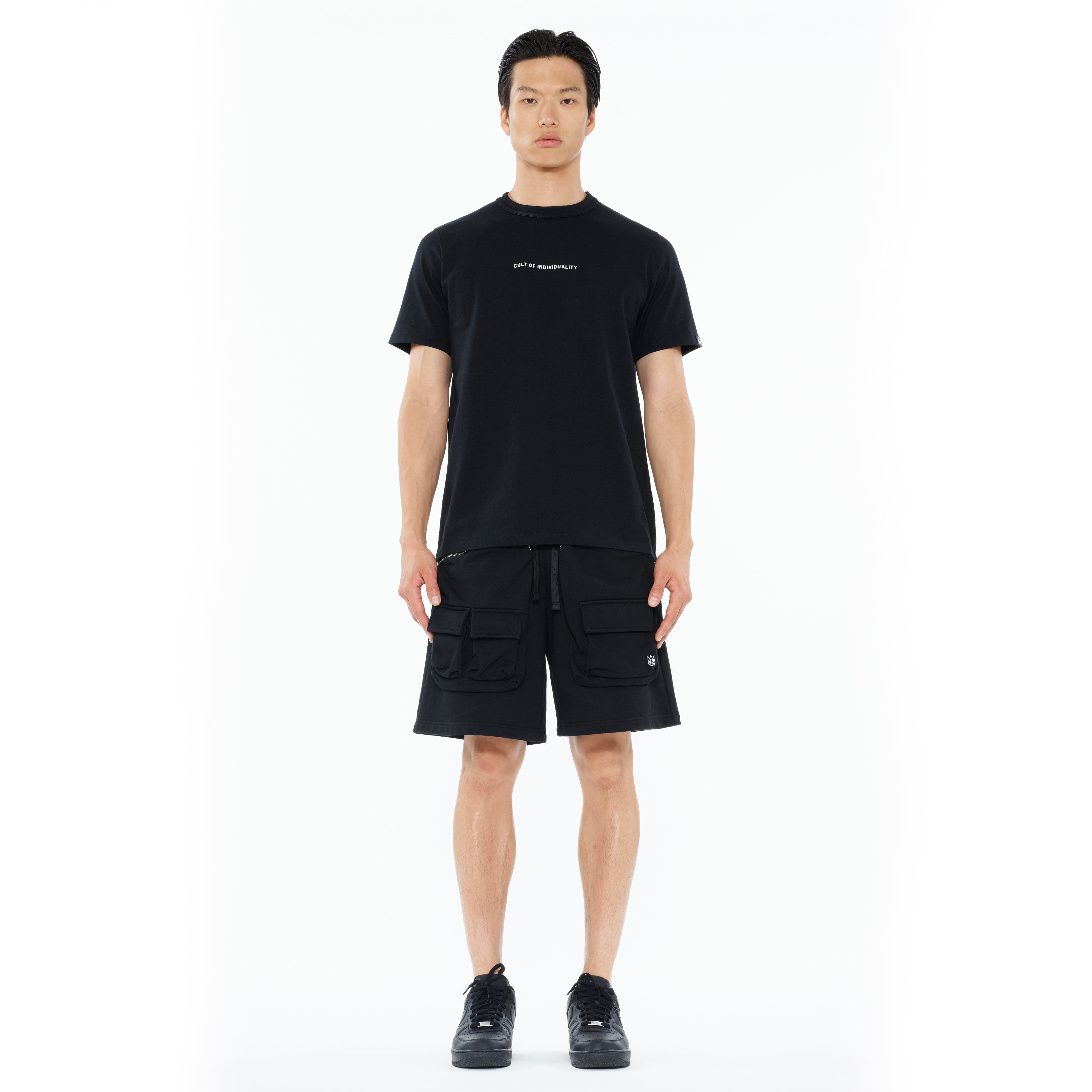 Cult's Cargo Shorts in Black
