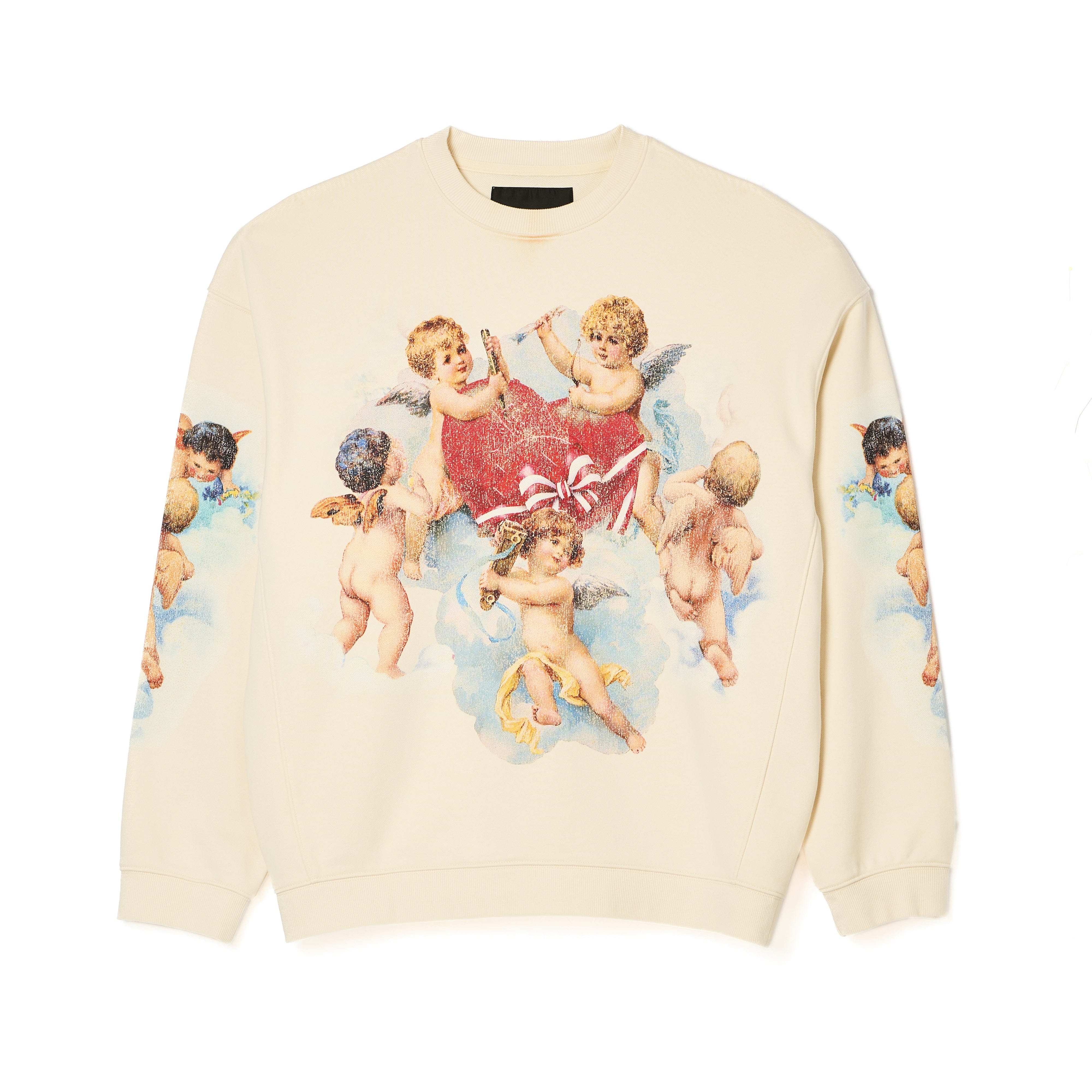 Cult's Novelty Fleece Crew Sweatshirt in Winter White