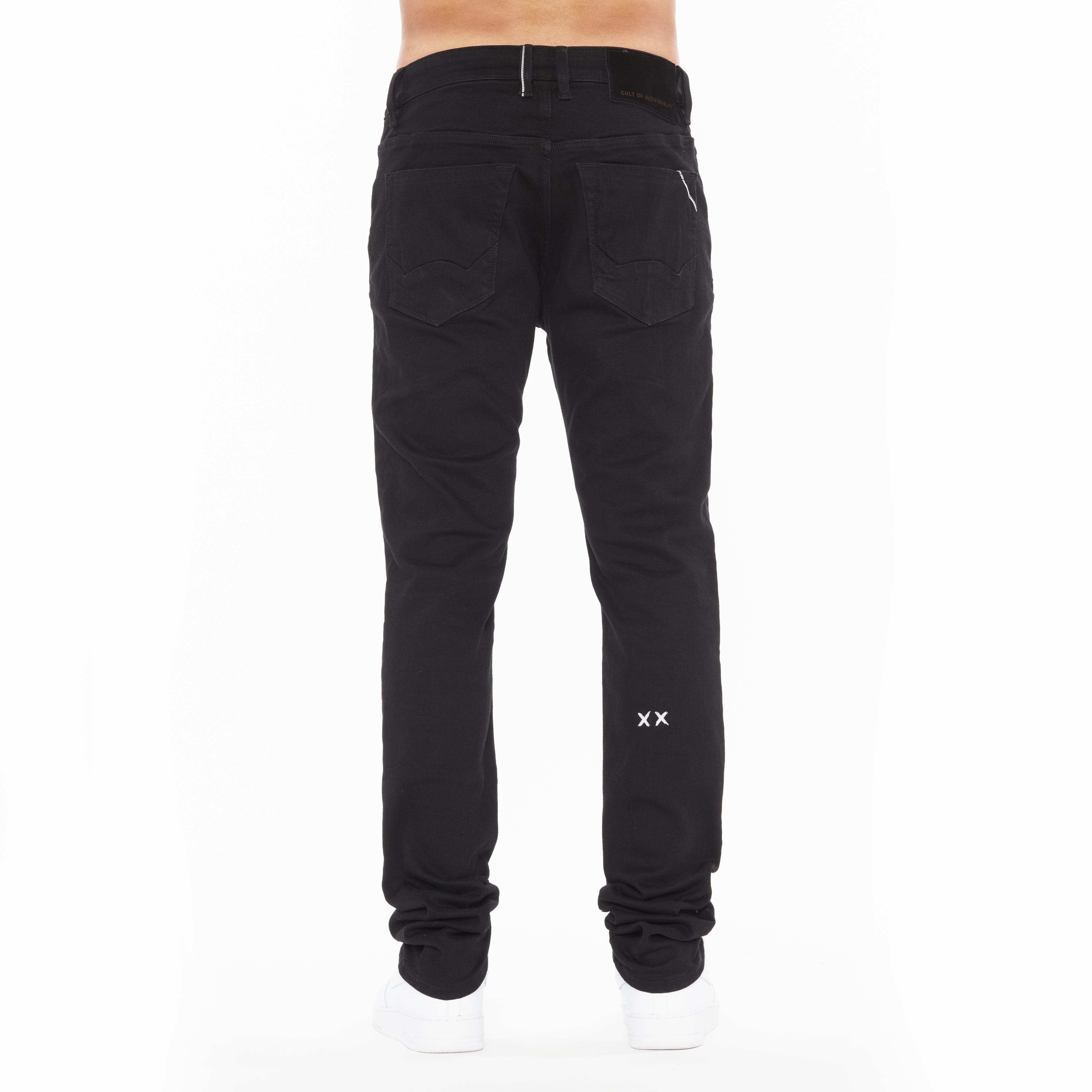 ROCKER SLIM STRAIGHT 36" INSEAM JEANS IN BLACK