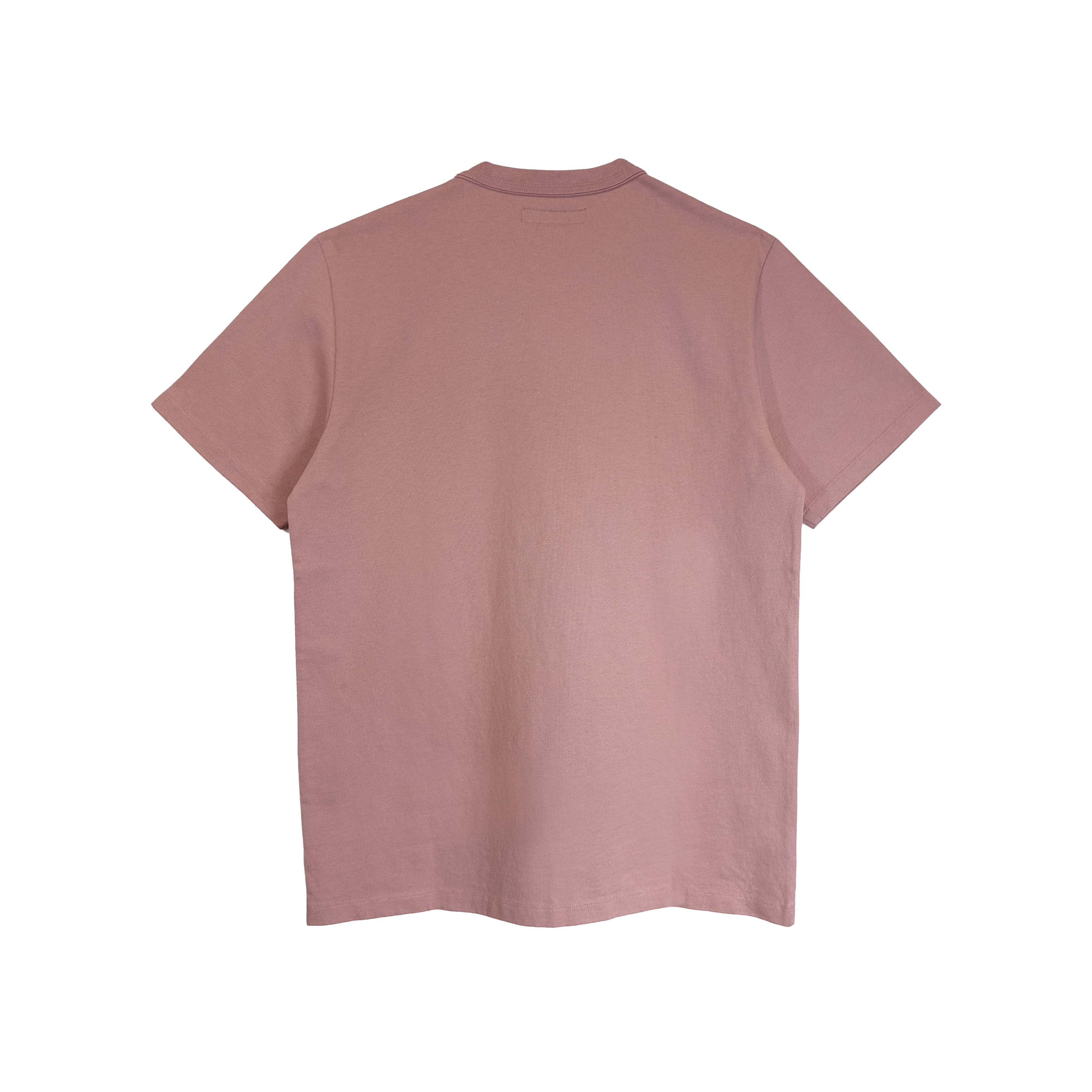 Cult's Heavyweight Short Sleeve Crew Neck Tee "Cult Records" in Silver Pink