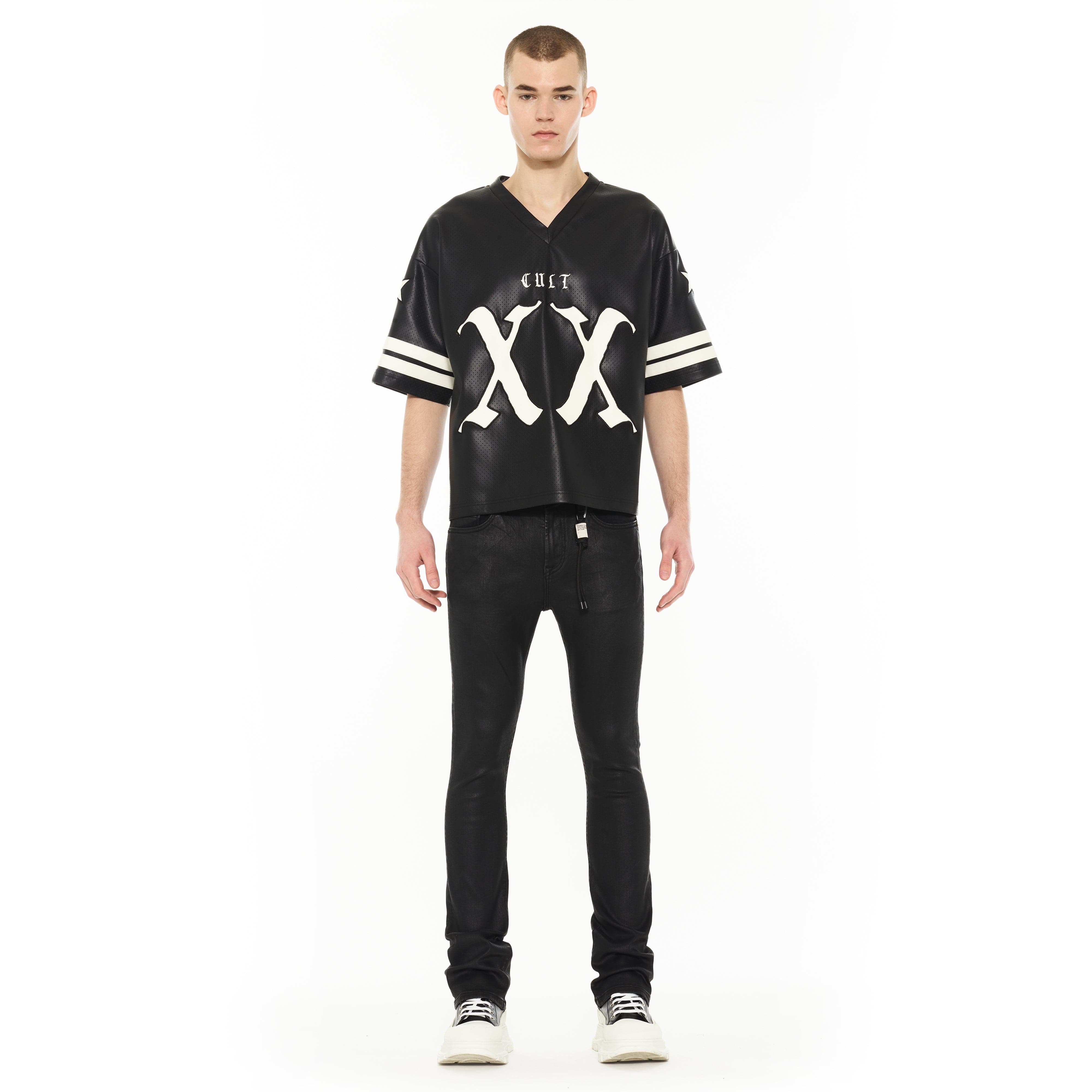 Cult's Lenny Bootcut 603 Jeans in Black Coated