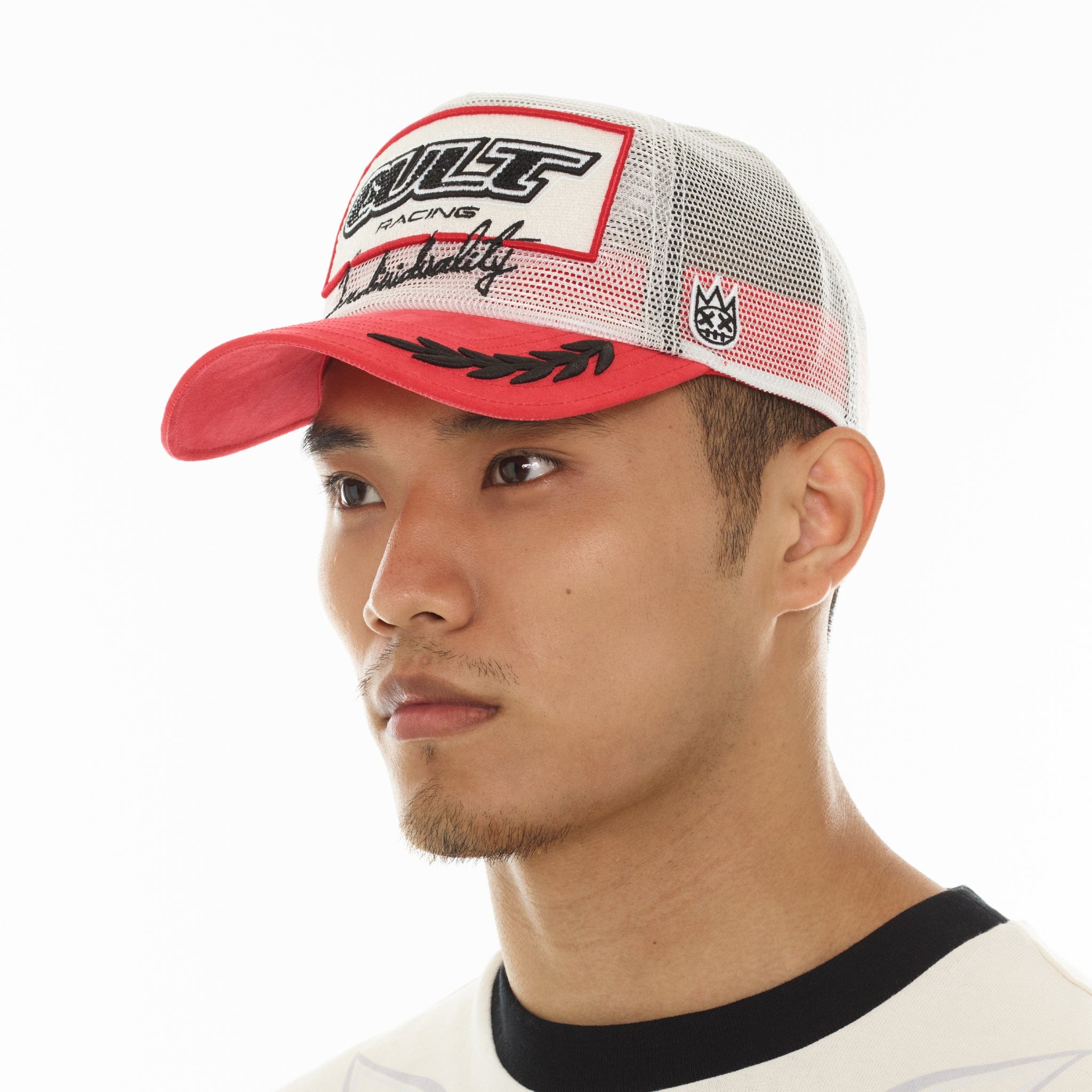 Cult's All Over Mesh Trucker Hat In Winter White