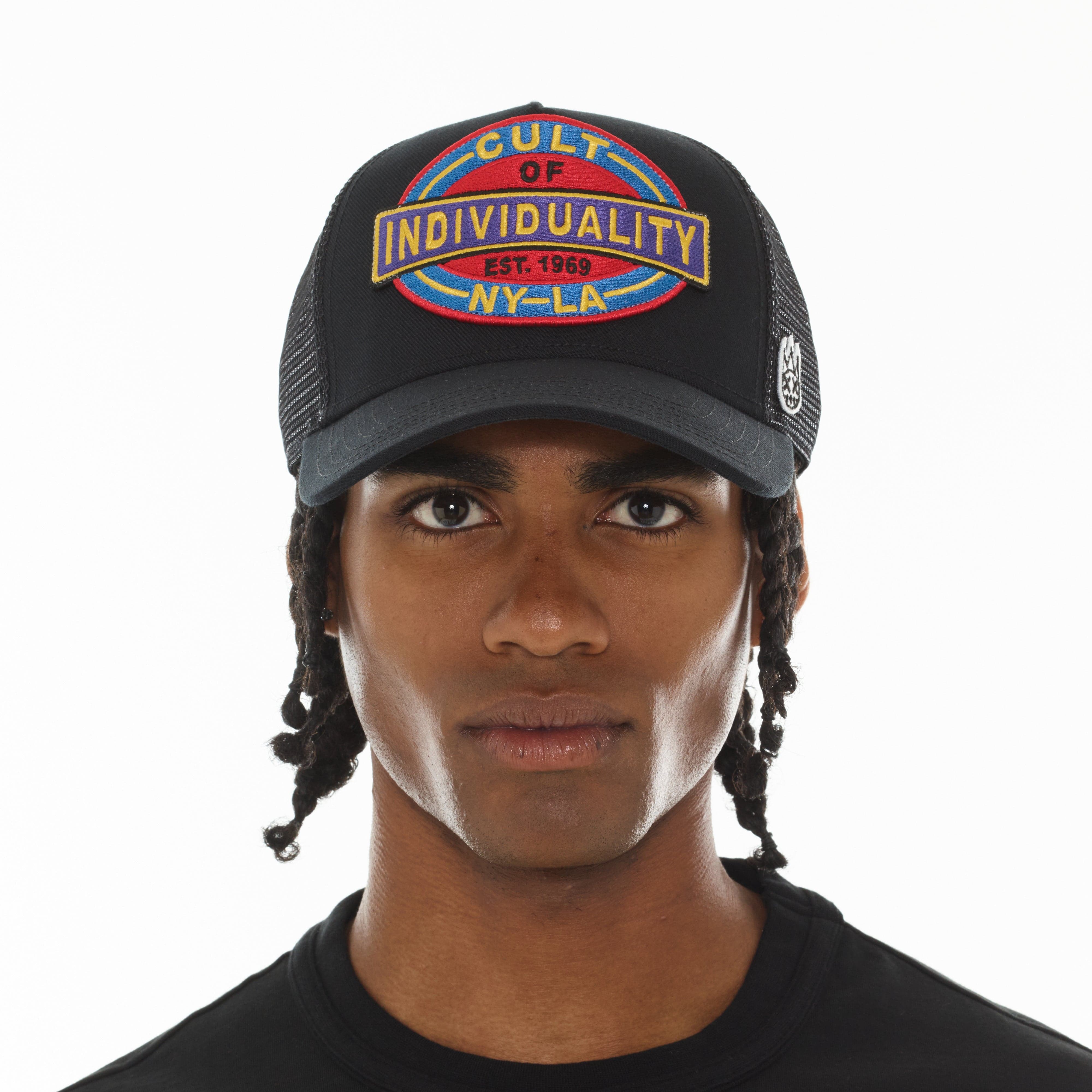 Cult's Oversized Patch Hat In Black