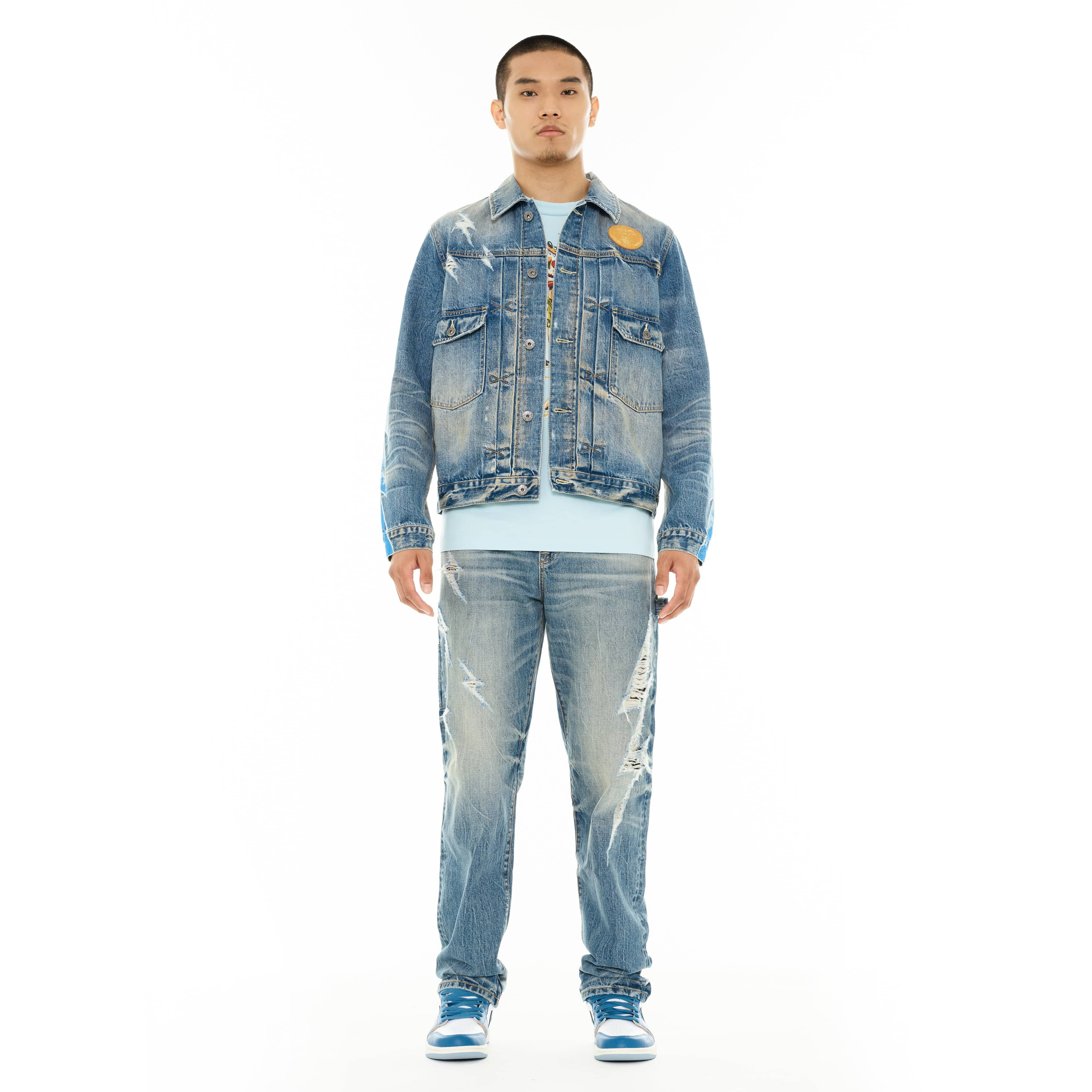 Cult's Lucky Bastard Classic Denim Jacket in Acid