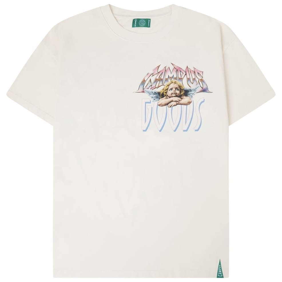 Campus Goods Metallic Tee (Cream) CG-FALL26-020