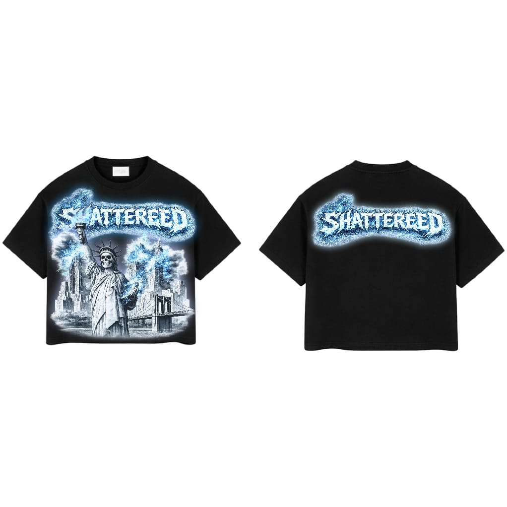 Shattered Hearts Nyc On Fire Tee (Black)