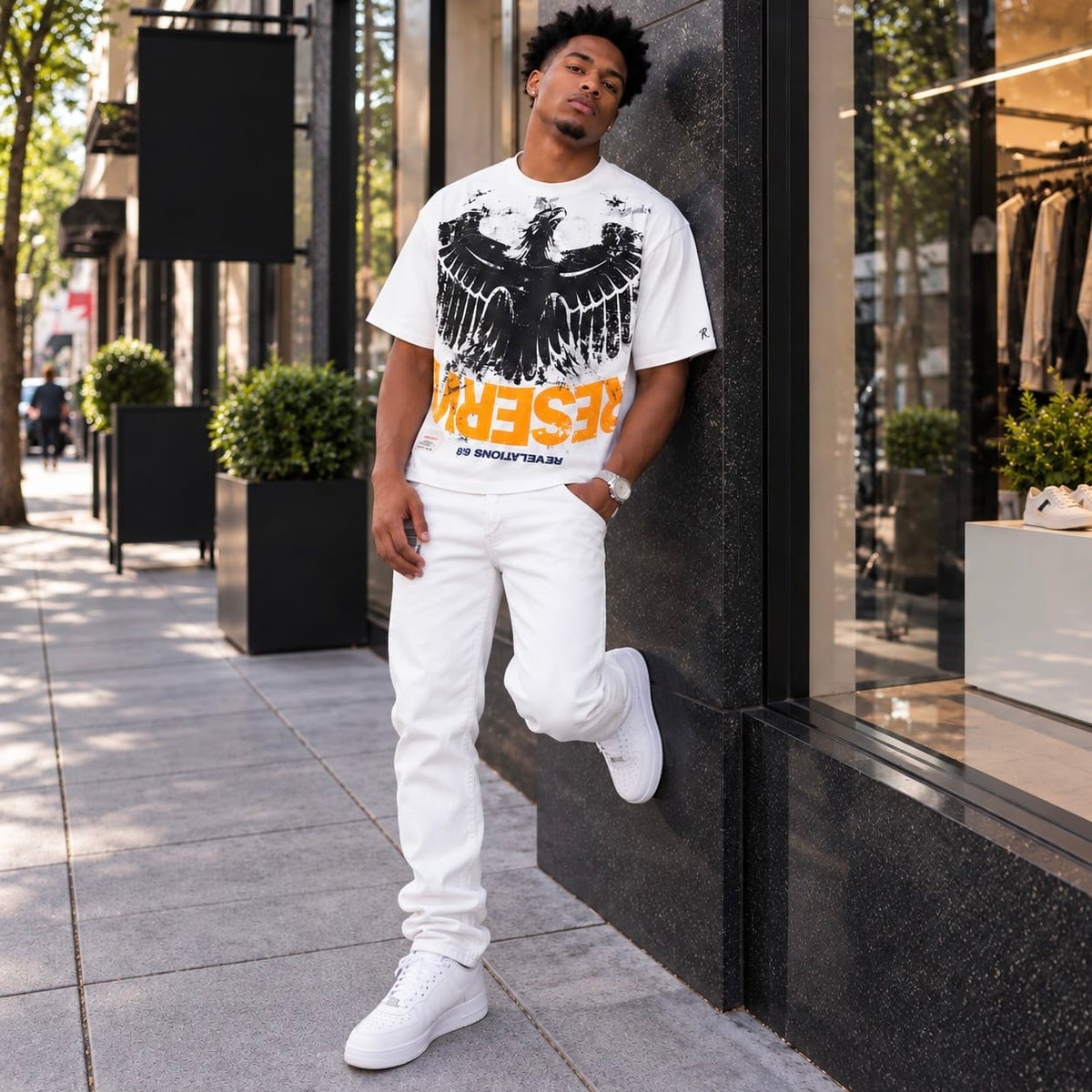 Reserve Pail Horse Tee (White)