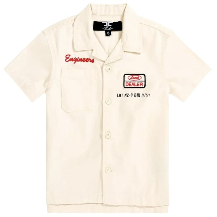 Boys Jordan Craig Re-up Mechanic Short Set (Bone)
