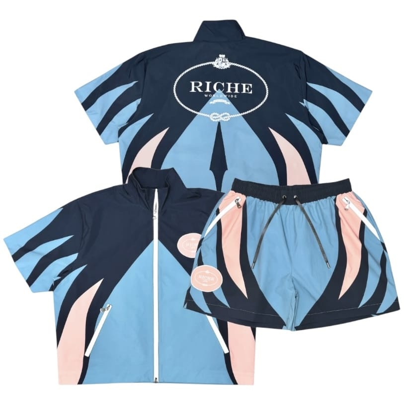 Vie Riche Aeon SS Jacket Short Set (Blue) VR2037/VR2038-BLU