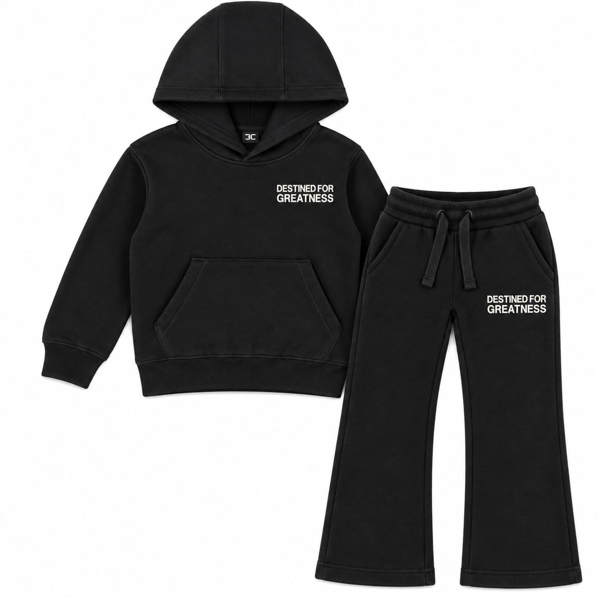 Kids See You In Paradise Wingspan Hoodie & Sweatpants Set (Oreo/Cream)