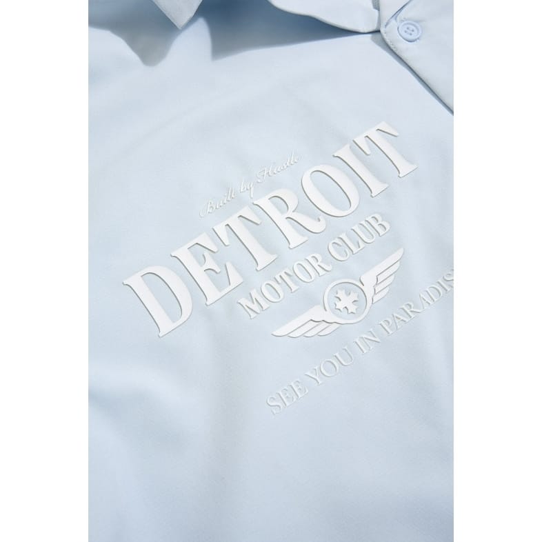 See You In Paradise Detroit Motor Club SS Shirt & Short Set (Light Blue)