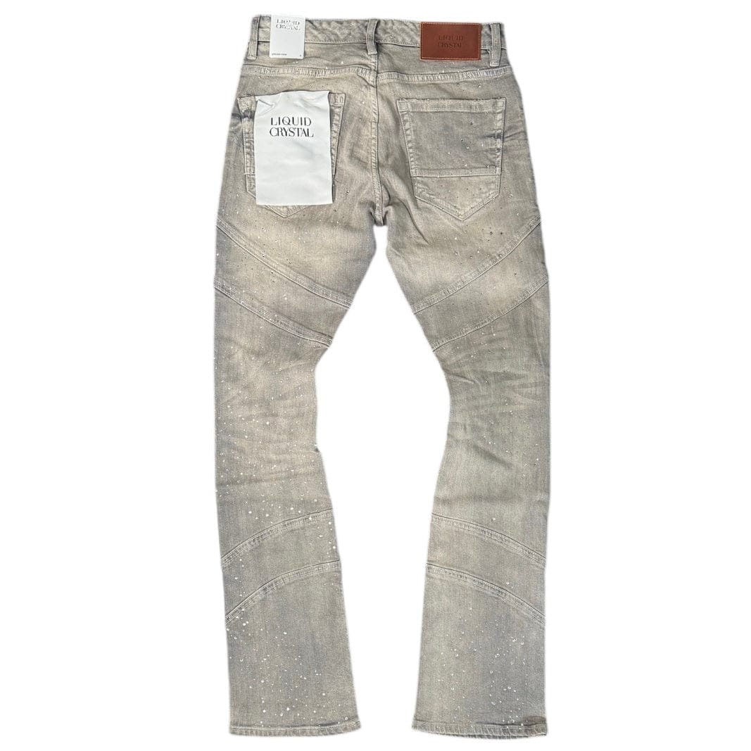 Liquid Crystals Sharp Stacked & Crystal Jean (Smoked Grey) JTF2333
