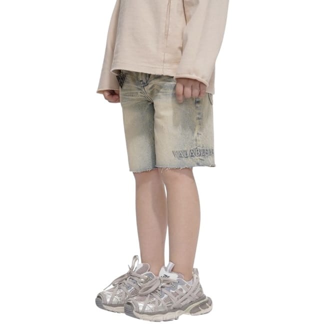 Kids Valabasas Jr. Kids Denim Shorts (Vintage Wash)
