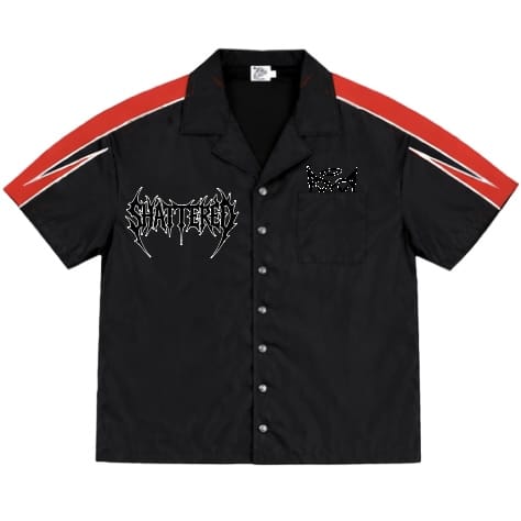 Shattered Hearts Logo Nylon Short Set (Black/Red)