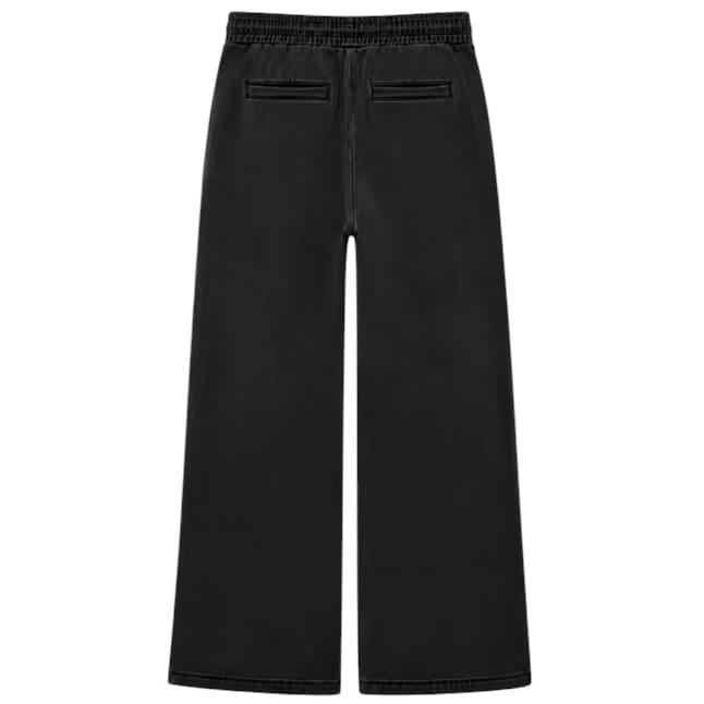 Almost Someday Smoke Crewneck & Flare Pants Set (Black)