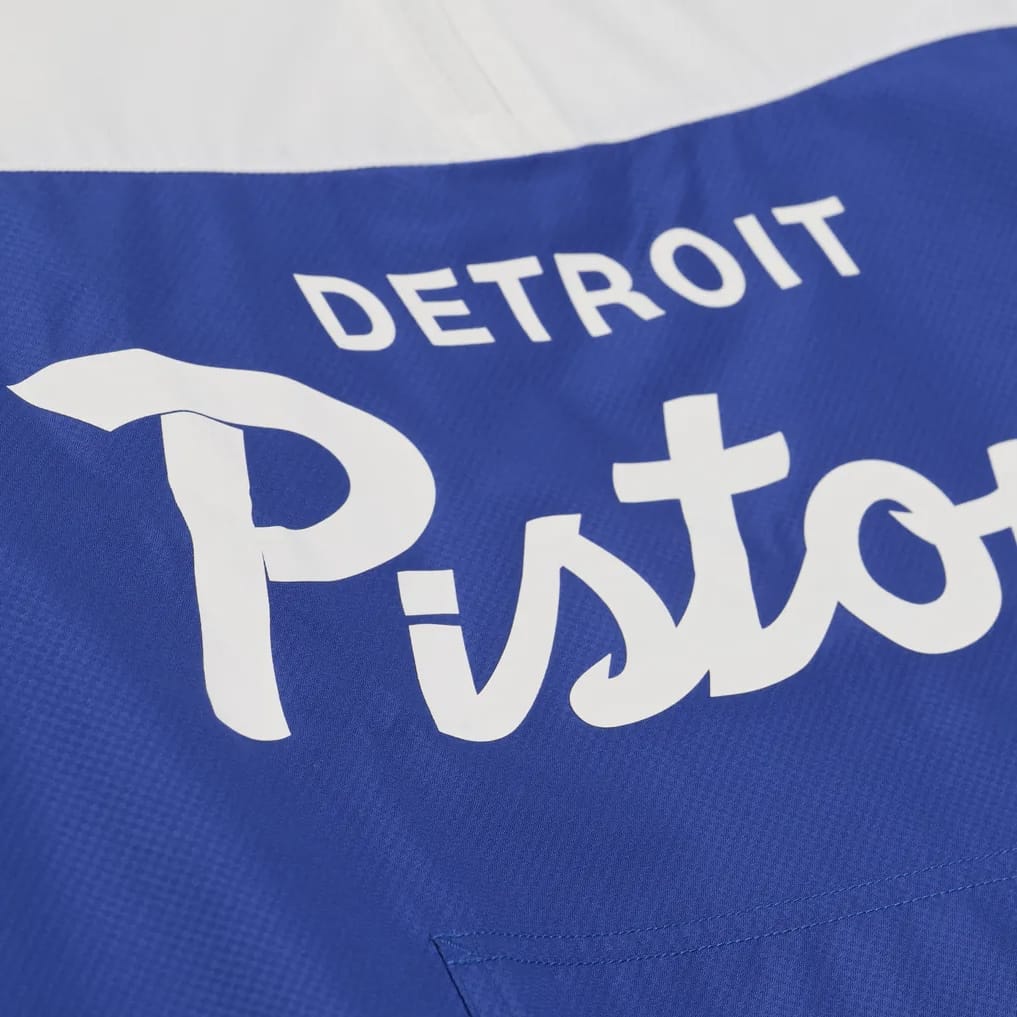 Mitchell & Ness Detroit Pistons Head Coach Lw Anorak Windbreaker (Royal)