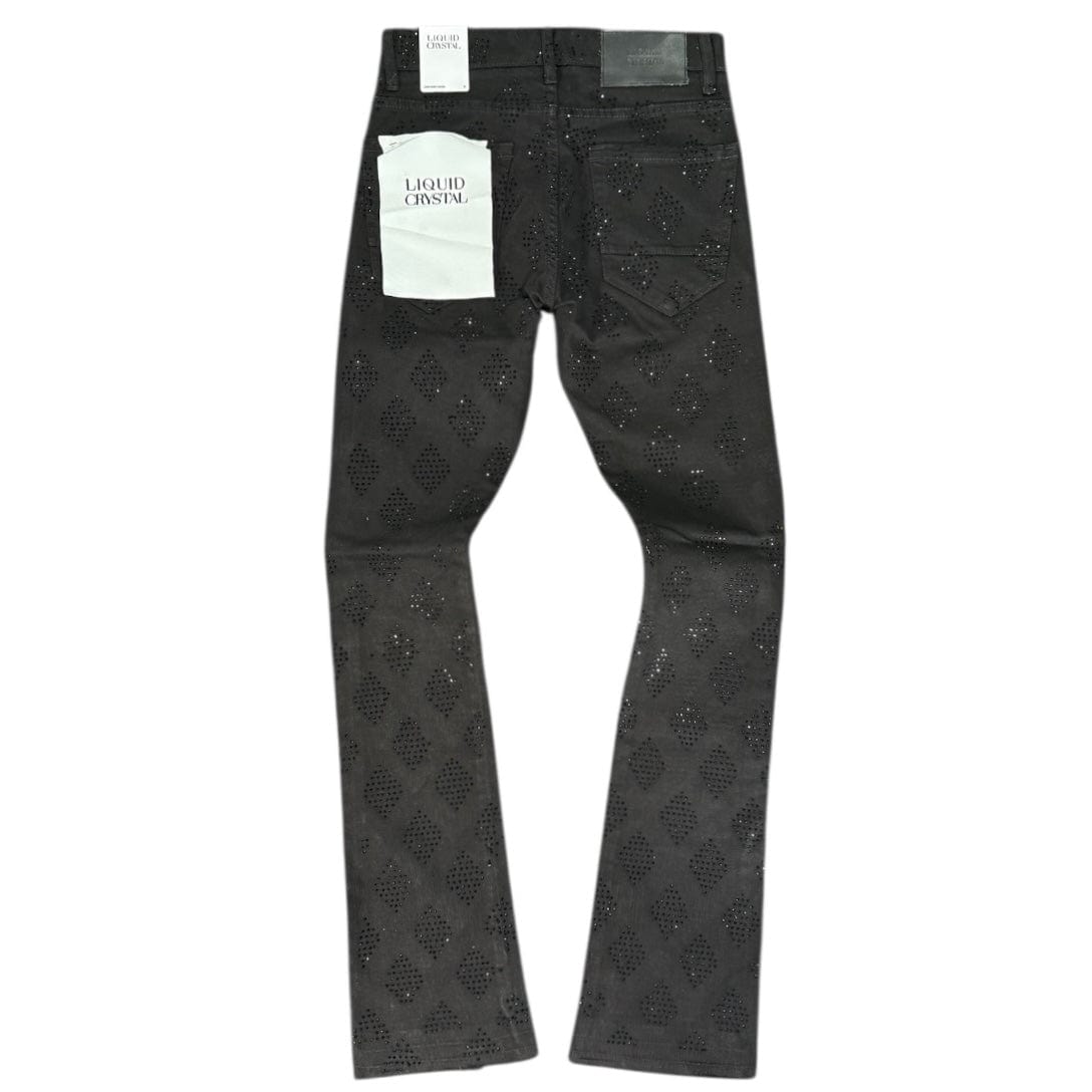 Liquid Crystals Diamond Crystals Denim (Jet Black) JTF2317A
