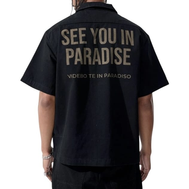 Jordan Craig See You In Paradise Vintage S/S Work Shirt (Black) 2566A