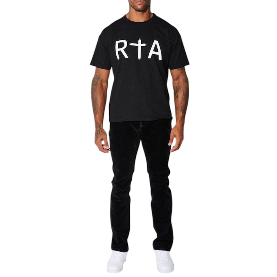 Rta Liam Short Sleeve Logo Tee (Black/White) ME00K83-T1192BKFWT