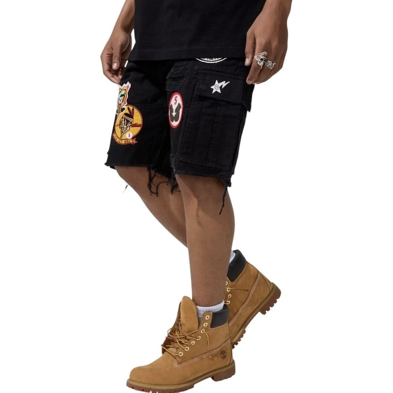 Jordan Craig Retro War Angel Cargo Shorts (Black) 4437