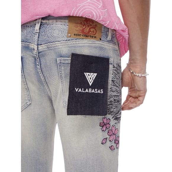 Valabasas Tenka Stacked Denim Jean (Light Blue Wash) VLBS-VJ3-1127