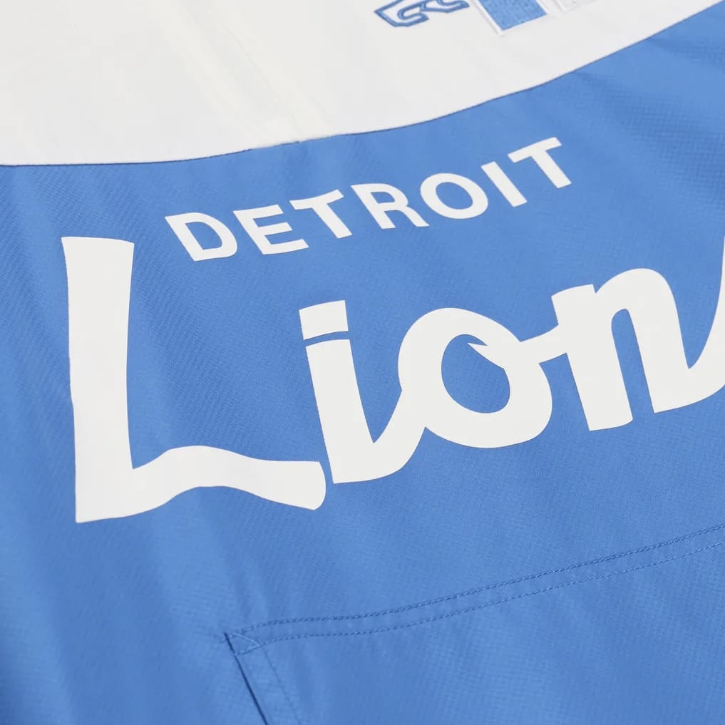 Mitchell & Ness Detroit Lions Head Coach Lw Anorak Windbreaker (Blue)
