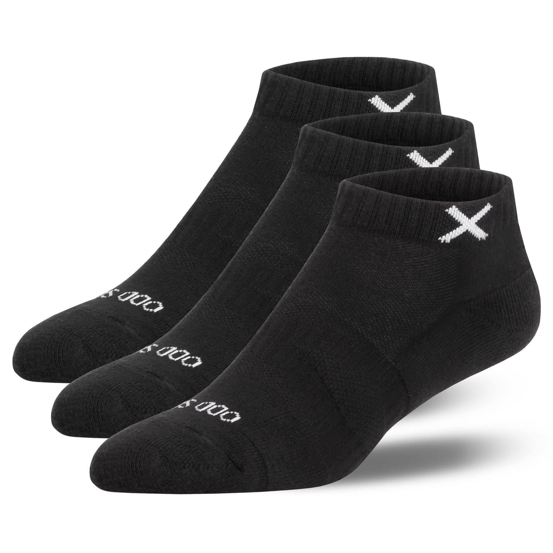 Odd Sox Basix Everyday Ankle Socks (Black) 3-Pack