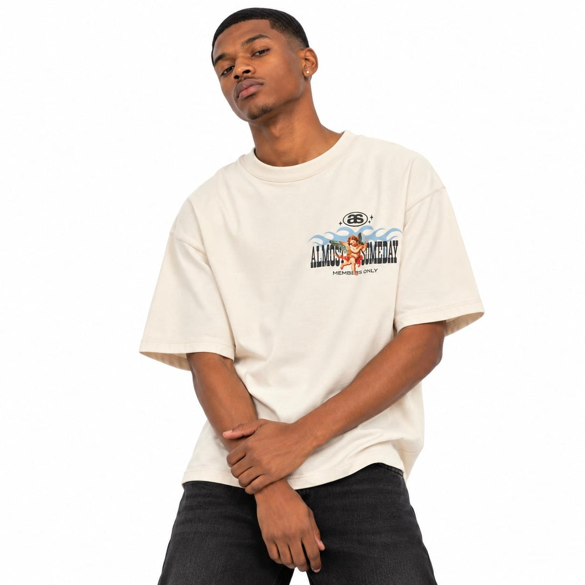 Almost Someday Members Tee (Cream)