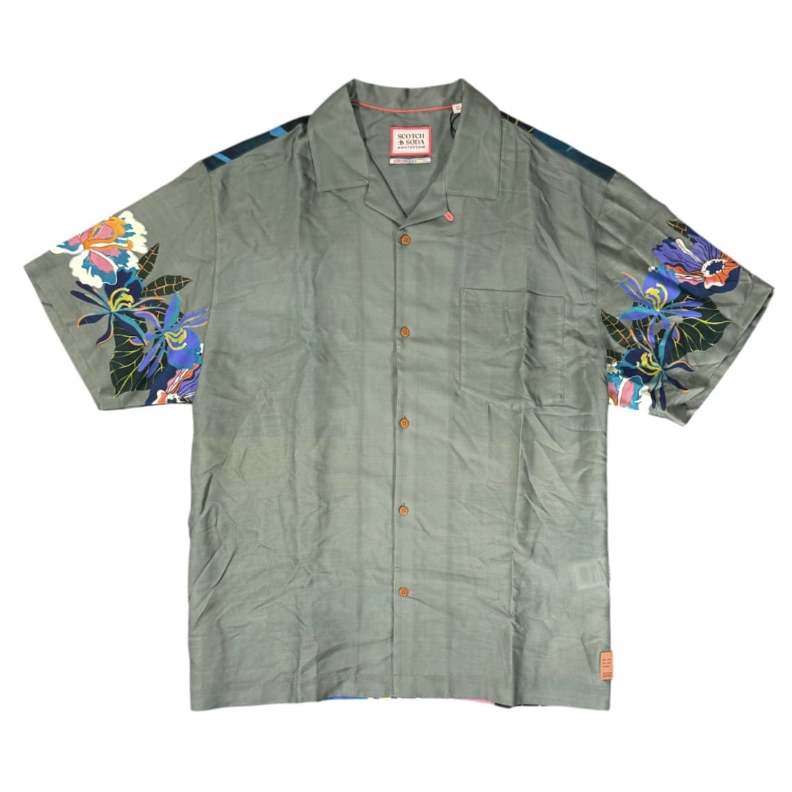 Scotch & Soda Button Down Shirt (Green Print) 171648