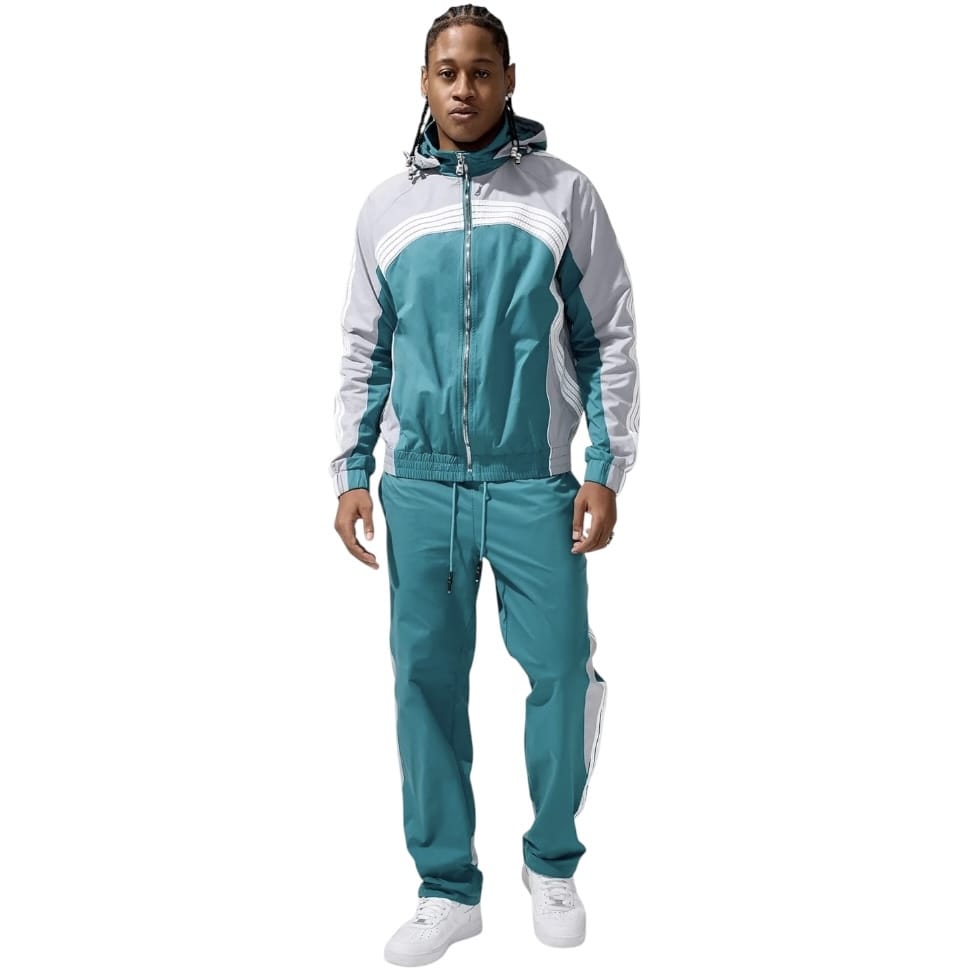 Jordan Craig Racing Tracksuit Set (Green) 8817H/8817