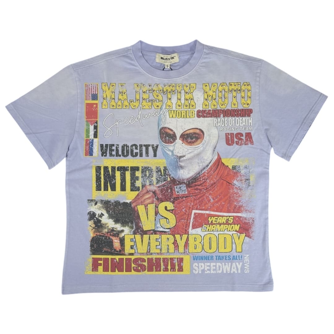 Majestik Speedway World Champion Race Of Death Tee (Purple) TE2612