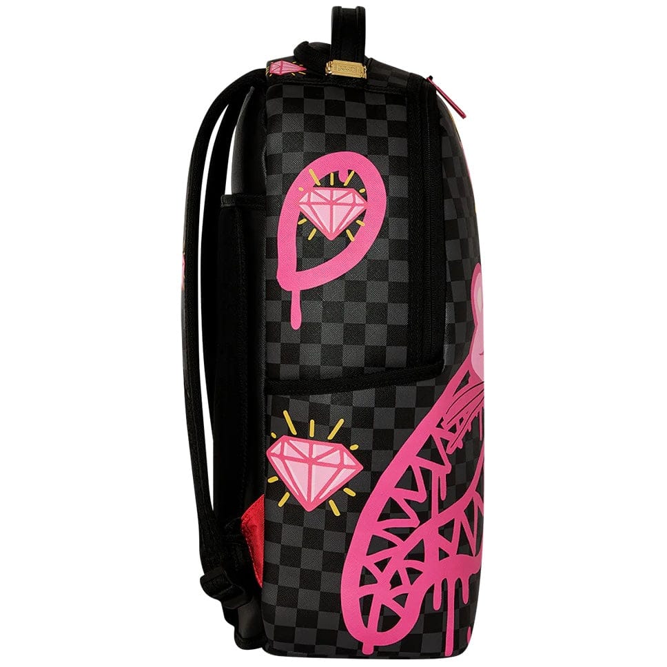 Sprayground Pink Panther Diamond Shark Backpack
