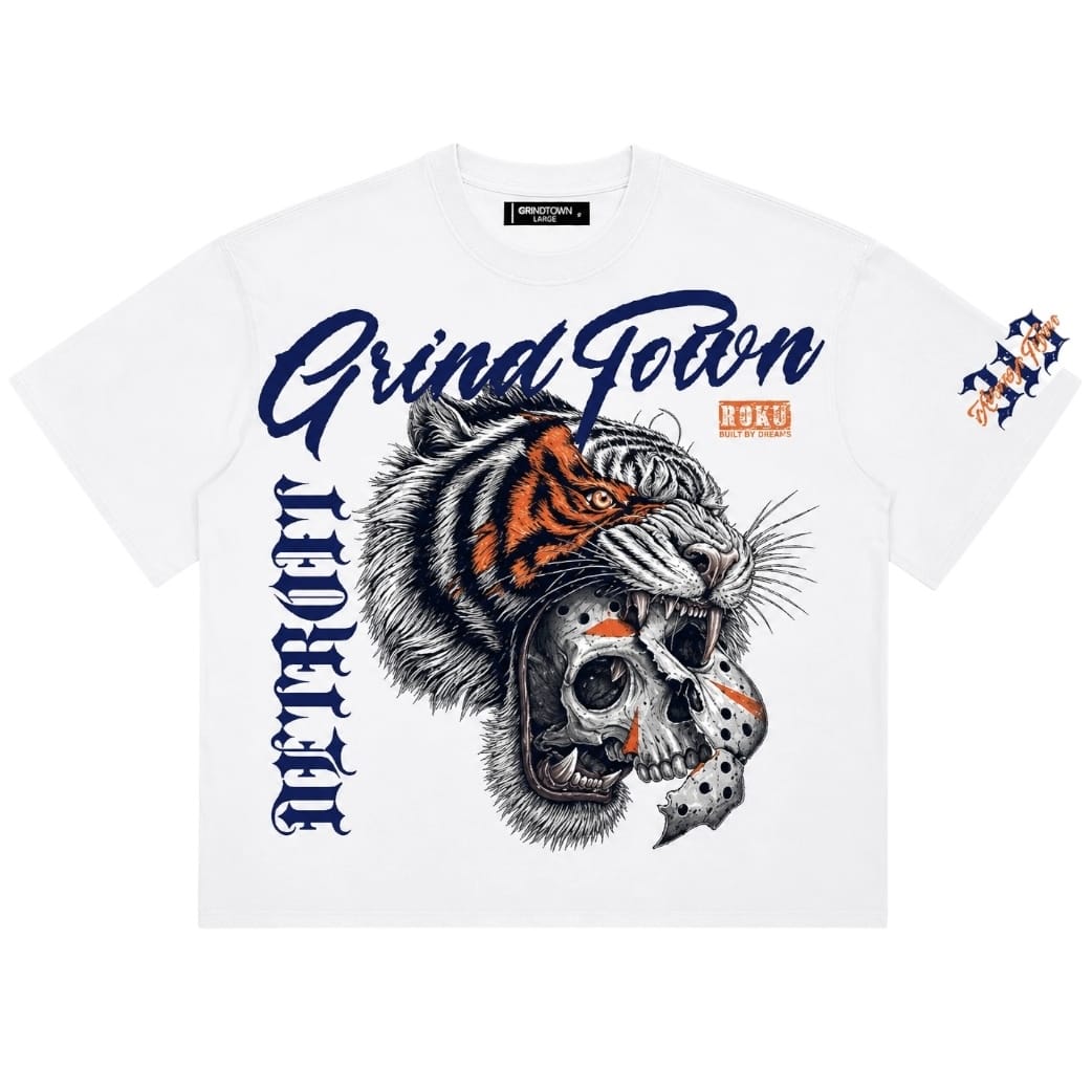 Roku Studios Knockout Detroit Boxy Tee (White)