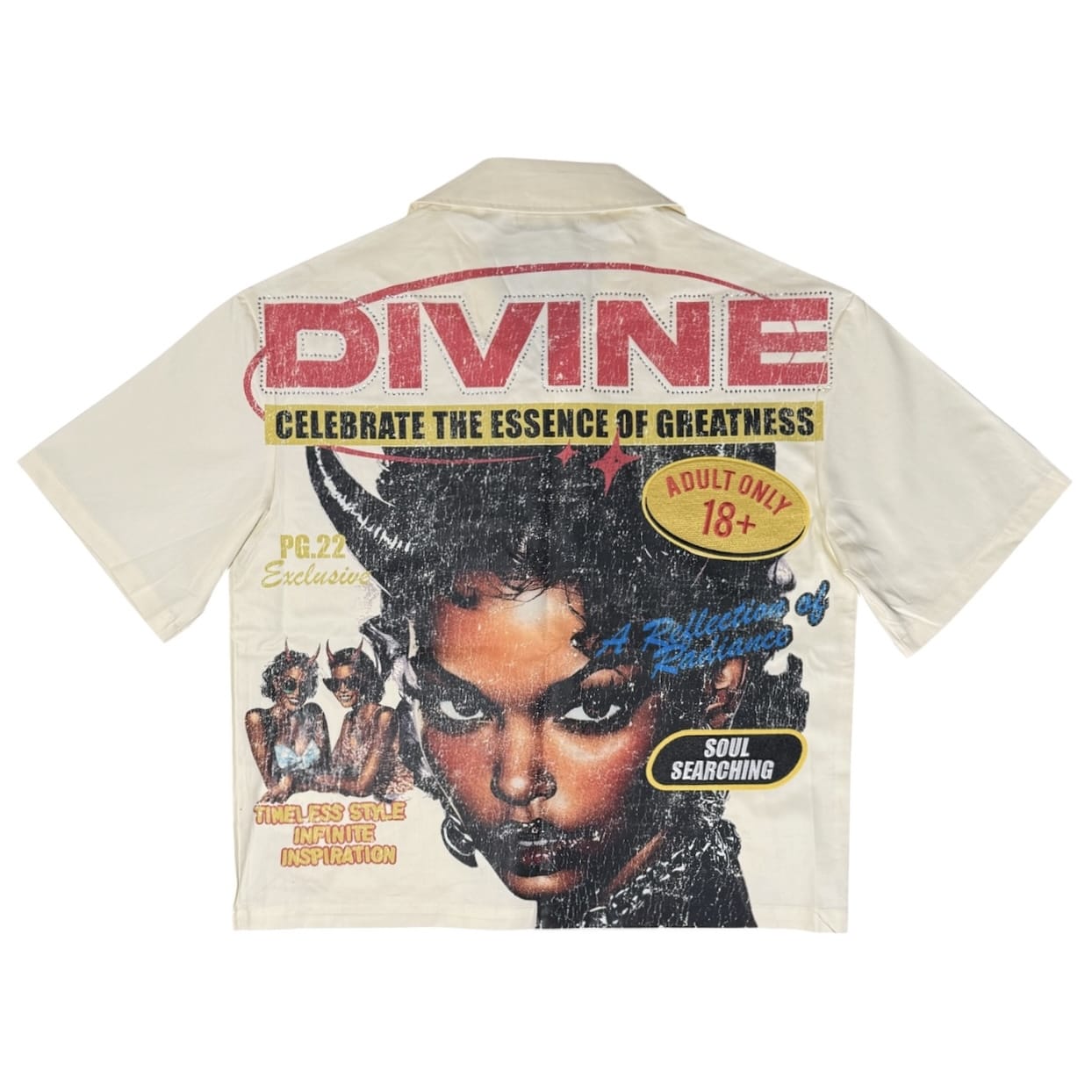 Roku Studios Divine Woven Shirt & Short Set (Eggshell)