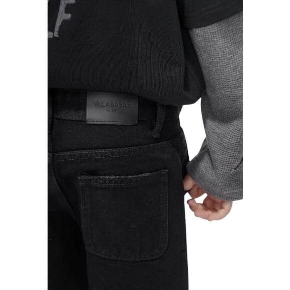 Kids Valabasas Jr. Kids Denim Shorts (Black)