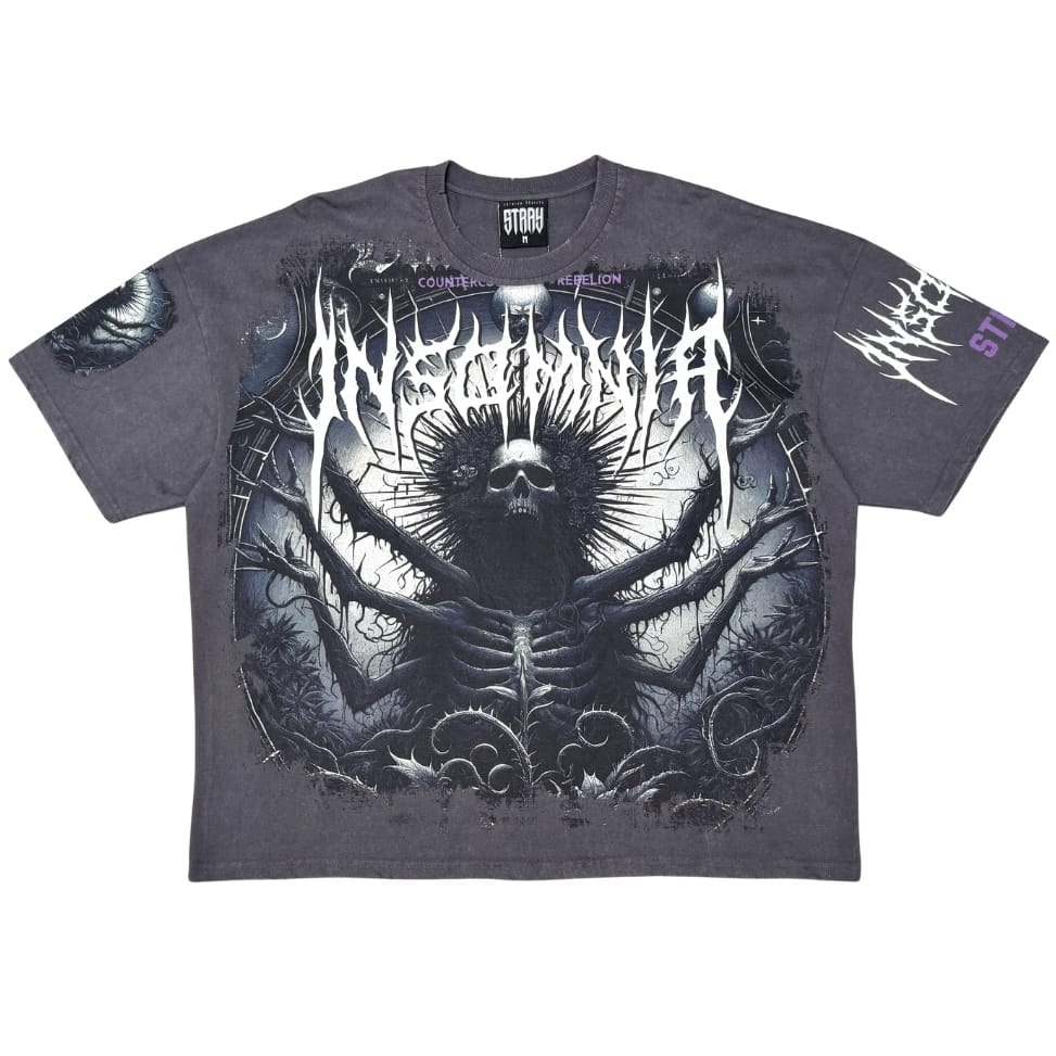 Stray Insomnia Tee (Charcoal) ST1723-CHA