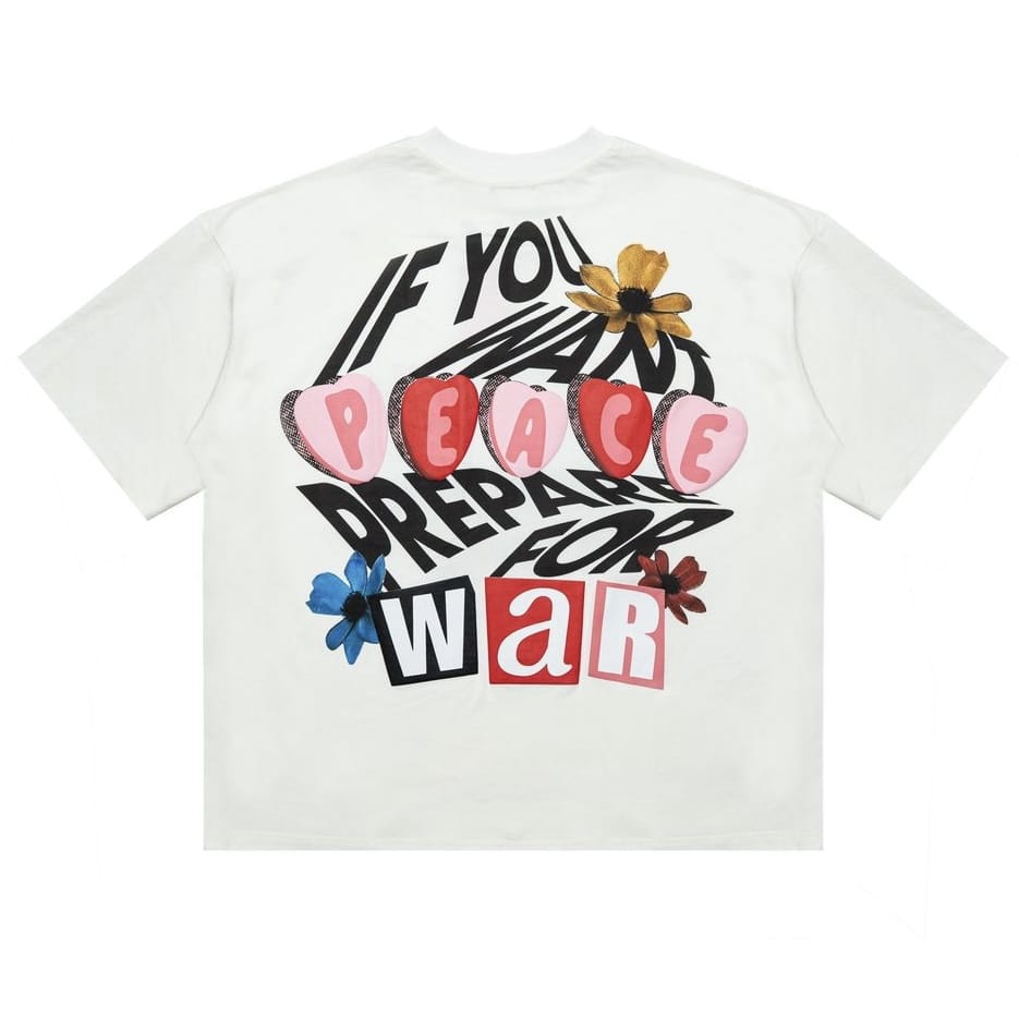 Free Refills Peace Tee (Off White) FR-S26-097